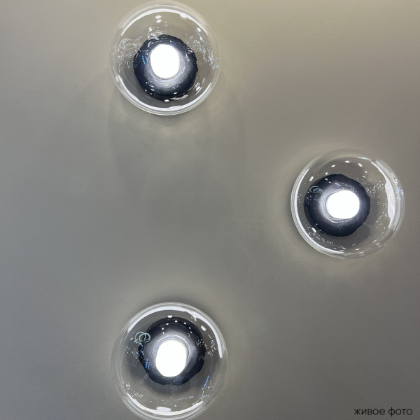 Crystal Lux Бра Crystal Lux BOSQUE AP1 BLACK/TRANSPARENT