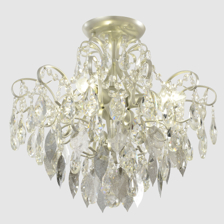 Crystal Lux Светильник потолочный Crystal Lux ESMIRALDA PL4 SILVER