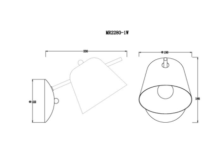 Бра MyFar MR2280-1W