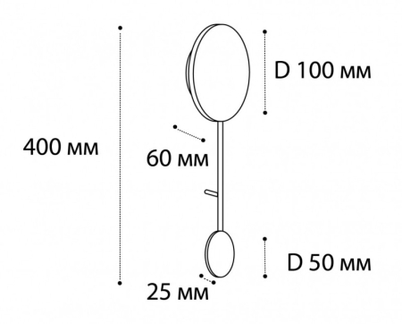 Бра ITALLINE IT03-1434 black