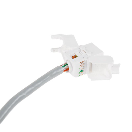 Джек гнездо RJ45 8Р8С быстрозажимной ручной Rexant 05-1052