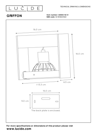 Спот LUCIDE 22969/12/31