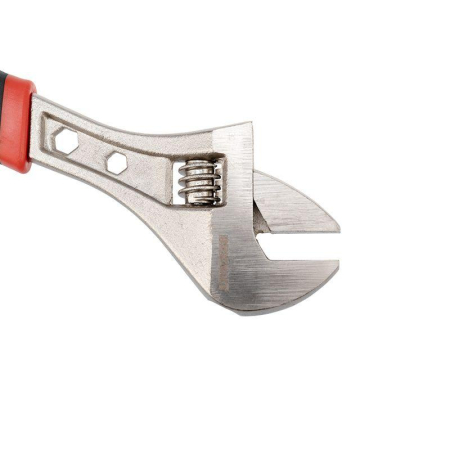 Разводной ключ 250мм никелированный, двухкомпонентная рукоятка REXANT