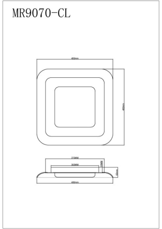 Накладной светильник MyFar MR9070-CL