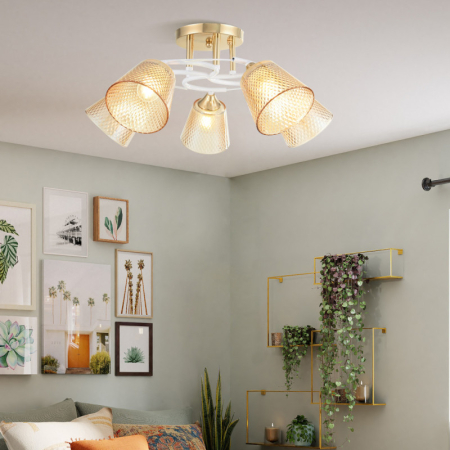 Накладная люстра Arte Milano 323006/5 FG+WT