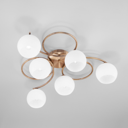 Накладная люстра Eurosvet 30144/6 античная бронза