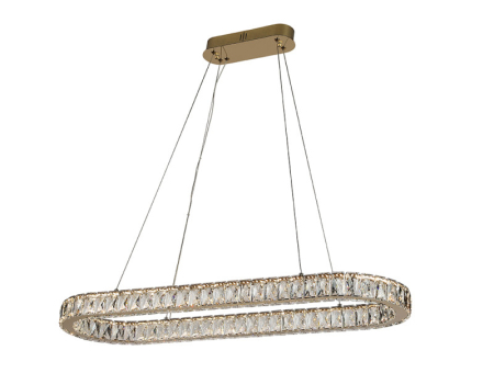 Подвесная люстра Newport 8580/90 C oval gold