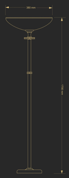 Торшер Kutek DEC-LS-1(P)