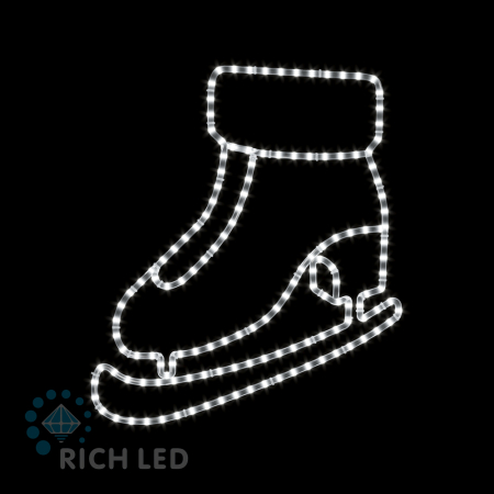 2Д Елочная игрушка Конёк, 800х660 мм, 24В Теплый белый