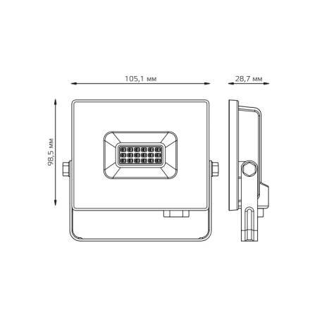 Прожектор Gauss 613100610