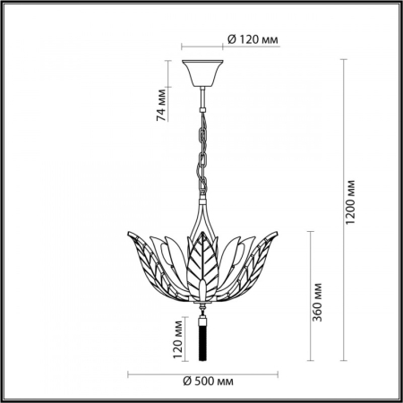 Подвесная люстра Odeon Light 4838/6