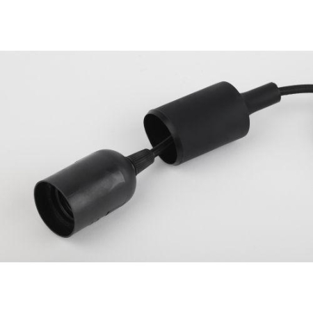 Патрон пластиковый Е27 с подвесом черн. Эра Б0048039