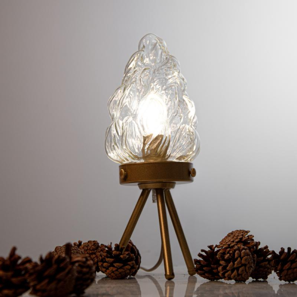 Светильник "Фламенко" ННБ 63-60-009 зол./шнур зол. [ИМ] Е14 настол. зол. Элетех 1005405309