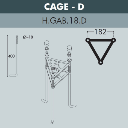 Садово-парковый светильник Fumagalli R50.372.A20.AYE27