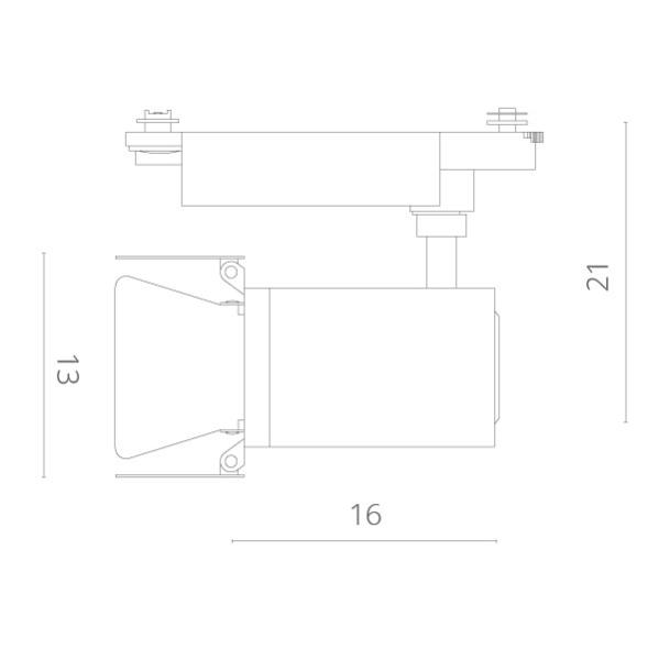 Светильник на шине ARTE Lamp A6730PL-1WH