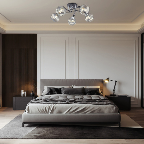 Накладная люстра Arte Milano 323685/5B BK+CR