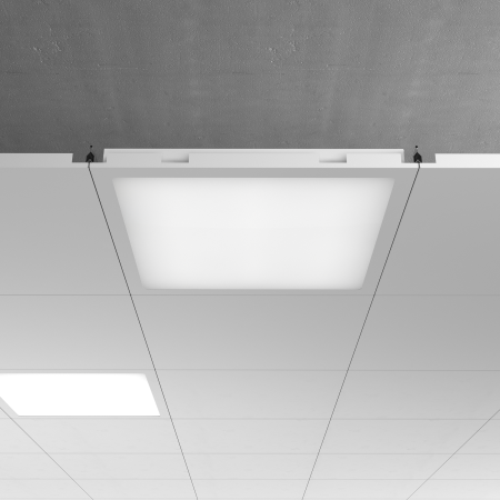 Clip-In Advanced 600x600x60 80Вт 4000К IP54 Матовое закаленное стекло