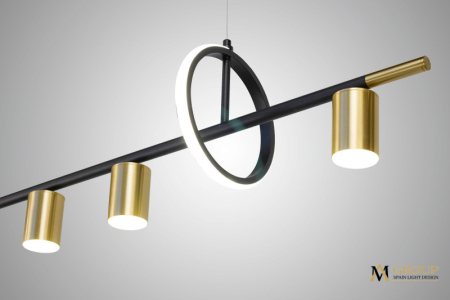 Люстра на штанге AM Group AM438 POLISHED GOLD