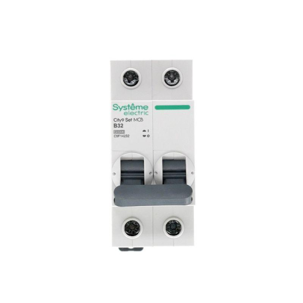 Выключатель автоматический модульный 2п B 32А 4.5кА City9 Set 230В SE C9F14232