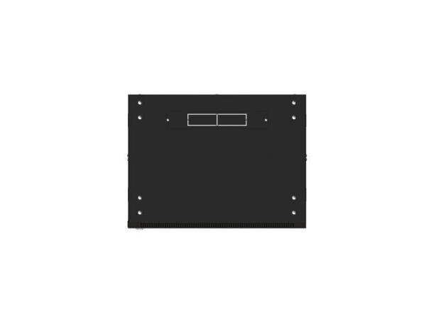 Шкаф настенный 19дюйм TERACOM PRO 9U 600х450мм дверь стеклянная с замком-ручкой черн. EKF TRP-WLL-0964-40B