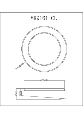 Накладной светильник MyFar MR9161-CL