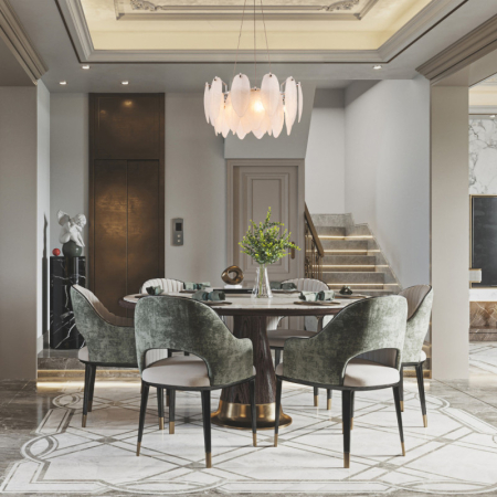 Подвесная люстра Arte Milano 4653.D450.H240.E14.5 Ni