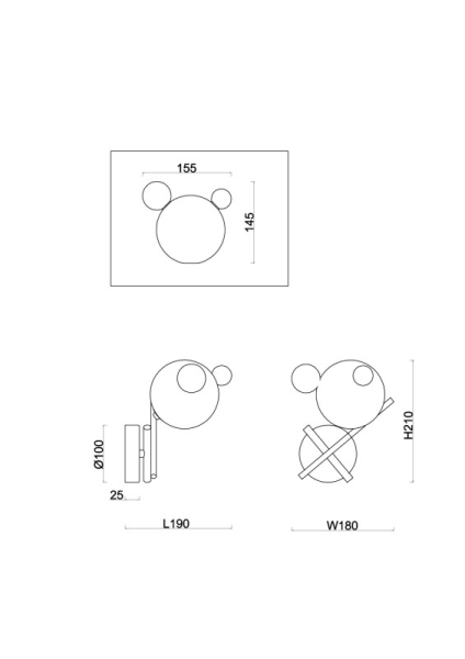 Бра Freya FR5374WL-01BS