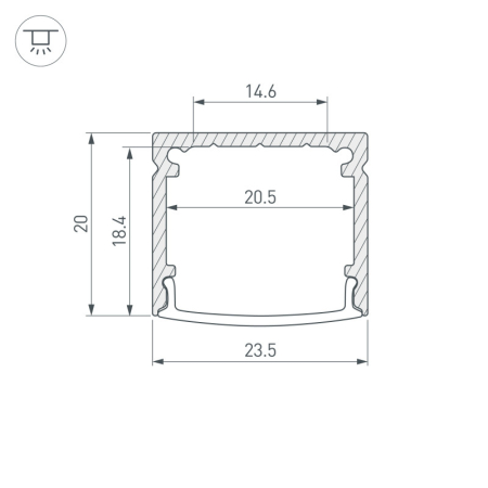 Профиль Arlight 055756