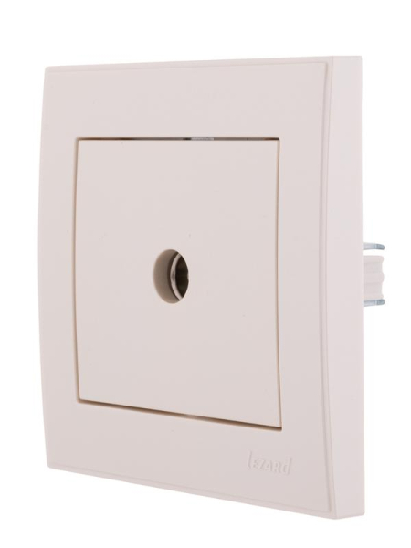 Розетка телевизионная оконечная TV СП Rain жемчуж./бел. перламутр. LEZARD 703-3030-130