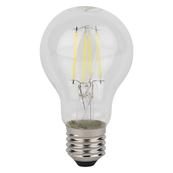 Лампа светодиодная филаментная LS CLA60 5W/865 230VFILCL 5Вт 6500К холод. бел. E27 600лм A угол пучка 300град. 220-240В (замена 60Вт) прозр. стекло OSRAM 4058075687691