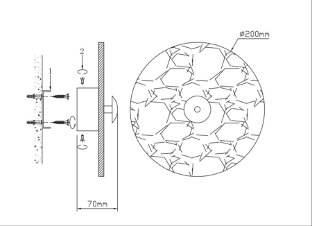 Бра Fluorite FL1027-1W