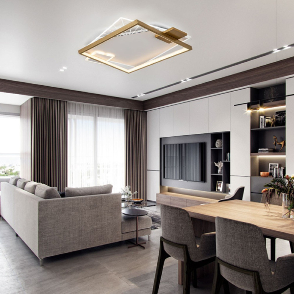 Накладной светильник LED4U L1039-500 GD