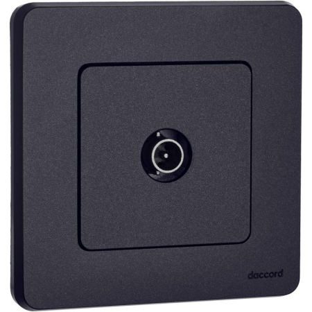 Розетка телевизионная оконечная TV Inspiria 10дБ 5-862мГц механизм антрацит IEK 673873