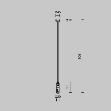 Стойка Maytoni Technical TRA159C-D1-B