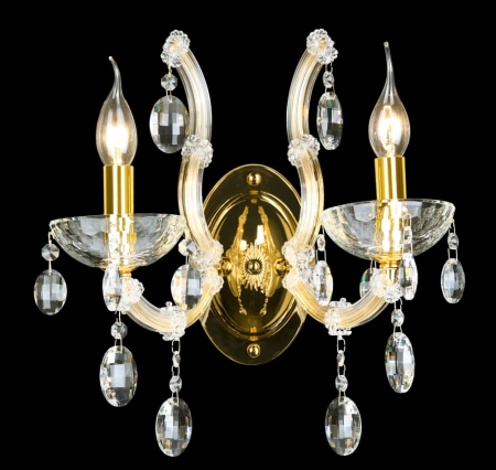 Crystal Lux Бра Crystal Lux HOLLYWOOD AP2 GOLD