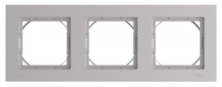 Рамка 3-пост. AtlasDesign Aqua IP44 алюм. SE ATN440303