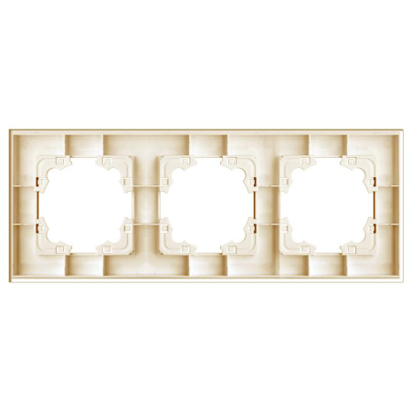 Рамка 3-м Афина стеклянная зол. UNIVersal 2292