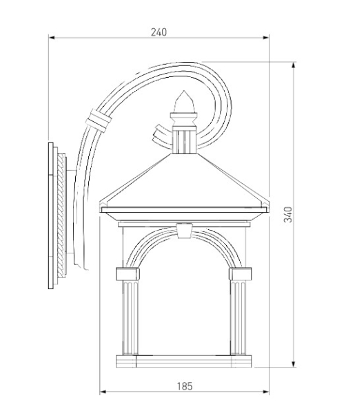 Светильник настенный Elektrostandard Corvus D капучино (GL 1021D)