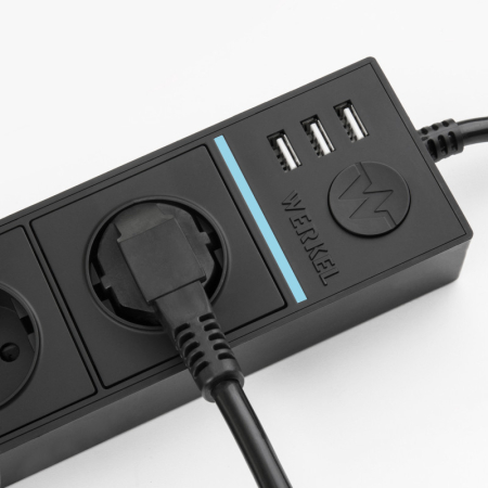 Розетка Werkel WL20-04-03 черный