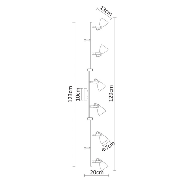 Спот ARTE Lamp A9189PL-6GY