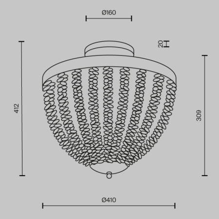 Люстра на штанге Maytoni MOD440CL-03BS