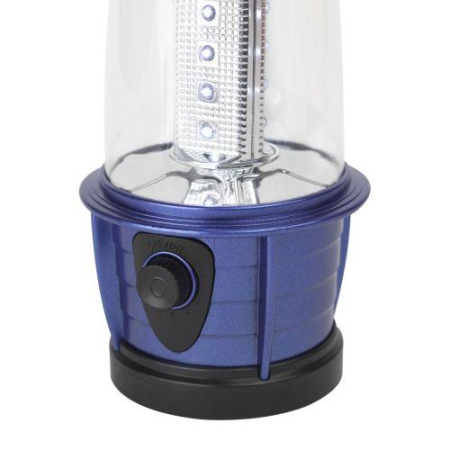 Фонарь кемпинговый KB-101 12LED элементы питания 3хAA (не в компл.) син. металлик Трофи Б0054482