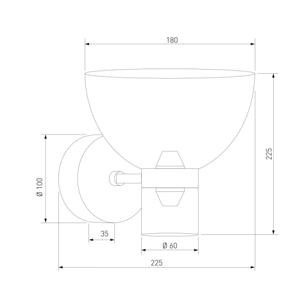 Бра Eurosvet 202053 LED латунь