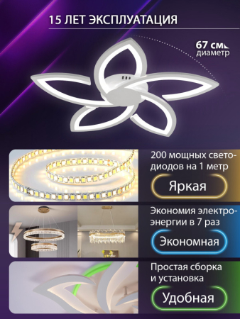 Накладная люстра Natali Kovaltseva LED LAMPS 81425