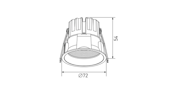 Встраиваемый светильник DesignLed DL-RE1202-BL-NW