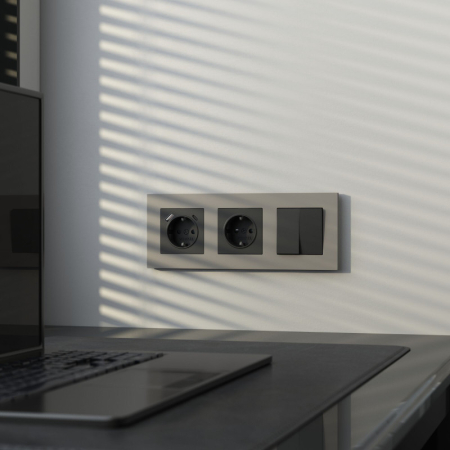 Рамка Werkel W0032917 дымчатый софт