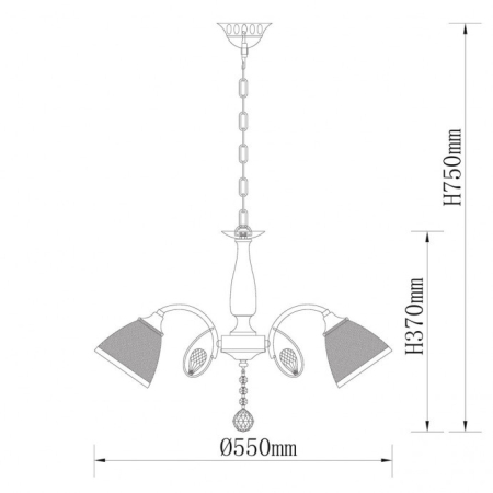 Подвесная люстра DeMarkt 105010805