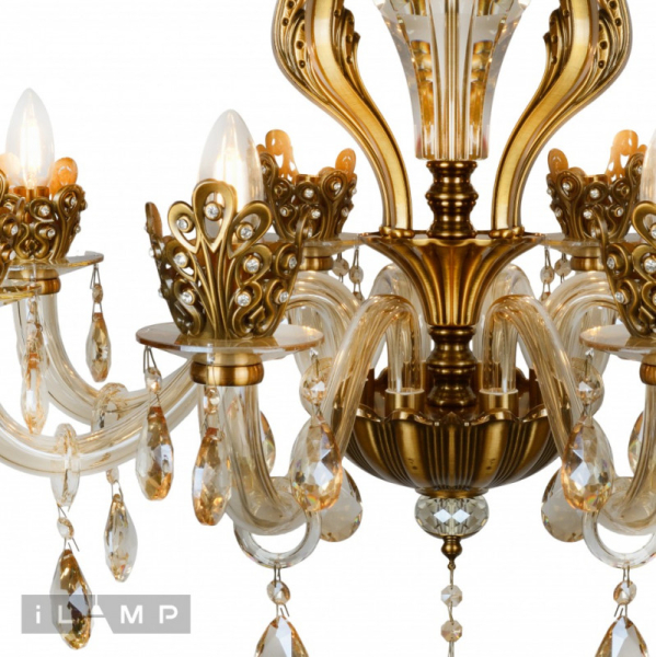 Подвесная люстра iLamp 61078-8 BR