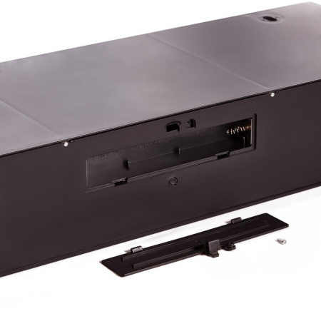 Светодиодный камин Хайтек с эффектом живого огня 60х10х20 см, батарейки 3хС (не в комплекте) или от USB (в комплекте)