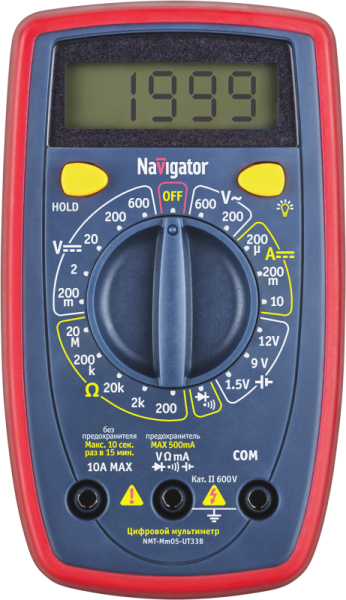 Мультиметр 93 579 NMT-Mm05-UT33B (UT33B+) Navigator 93579